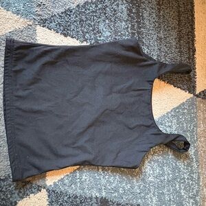 Black Fitted Tank Top Sleeveless